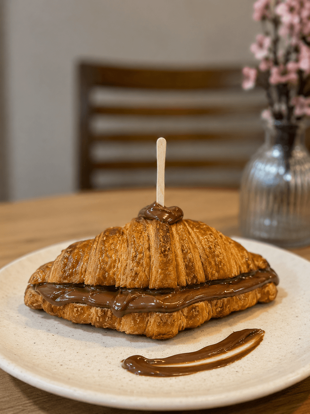 Croissant com Nutella