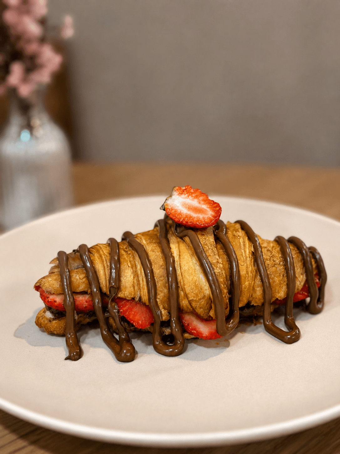 Croissant Morango e Nutella